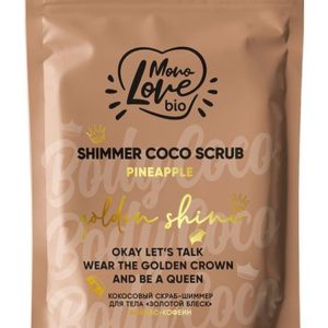 MonoLove Bio Golden Shine Shimmer Coco Scrub Pineapple