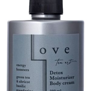 Love Tea Art Detox Moisturizer Body Cream Green Tea and Abricot Basilic