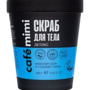 Cafemimi Морская соль и голубая глина Детокс-скраб