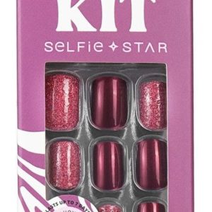 Selfie Star Short Length Nails Kit Bordeaux
