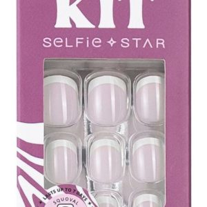 Selfie Star Short Length Nails Kit Natural French
