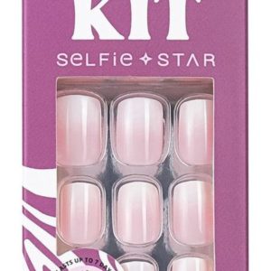 Selfie Star Short Length Nails Kit Nude Ombre