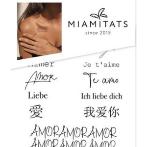 Miamitats About Love Mini Tattoo