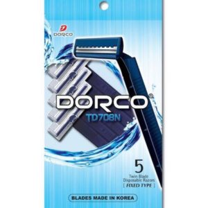 Dorco TD708N Twin Blade 5 Disposable Razors