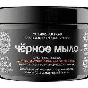 Natura Siberica Men Сибирская баня Черное мыло для тела и волос