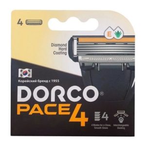 Dorco Pace 4 Razor System Cartridges for Men