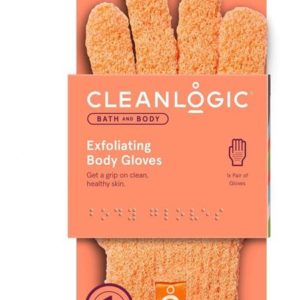 Cleanlogic Bath & Body Exfoliating Body Gloves
