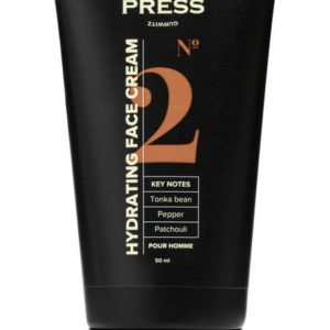 Press Gurwits Pour Homme Moisturizing Fluid FaceCream № 2 Tonka Bean, Pepper, Patchouli.