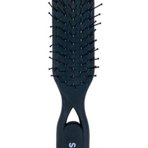 Solomeya Detangler Hairbrush for Wet & Dry Hair Black Aesthetic
