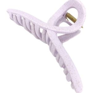 Solomeya Straw Claw Hair Clip Butterfly, Lilac