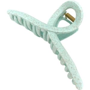Solomeya Straw Claw Hair Clip Butterfly, Mint