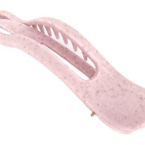 Solomeya Straw Banana Hair Clip, Pink