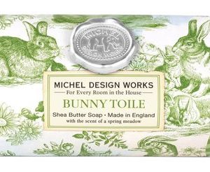 Michel Design Works Bunny Toile Large Bath Soap Bar