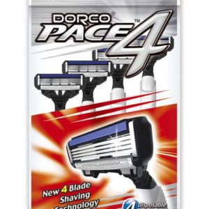 Dorco Pace 4 New 4 Blade Shaving Technology 4 Pack