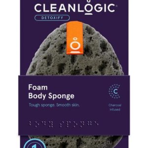 Cleanlogic Detoxify Charcoal Foam Body Sponge